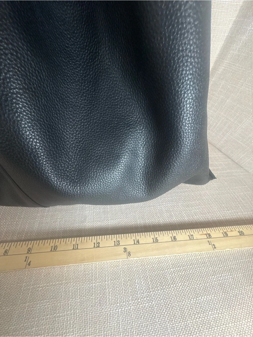 & Other Stories Black Leather Hobo Bag